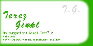 terez gimpl business card